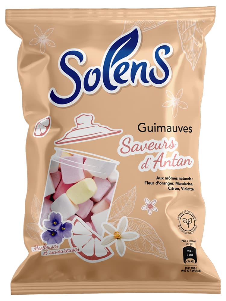Solens Guimauves Saveurs d'Antan - aux Arômes Naturels - 90 g