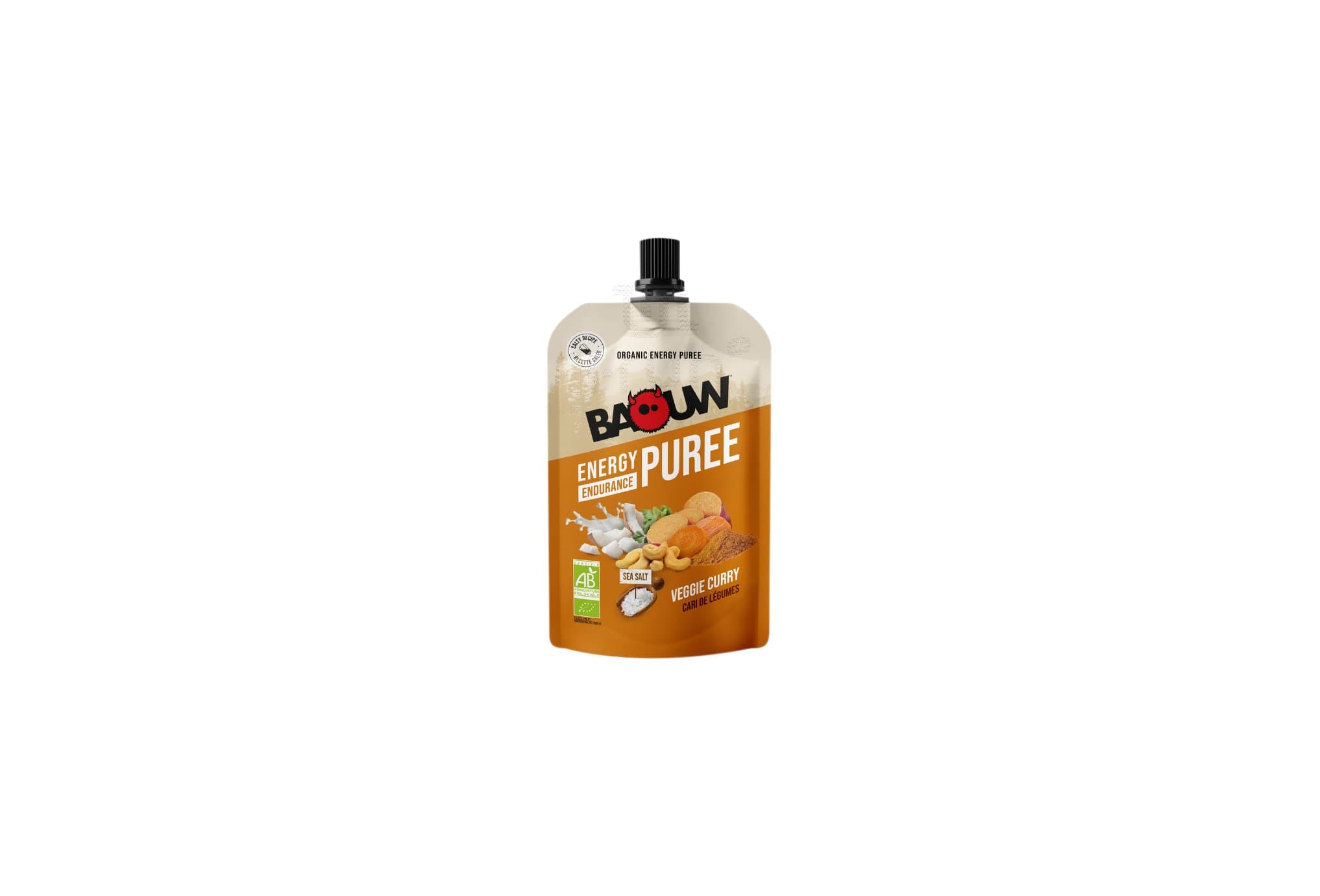 Baouw Purée énergétique Bio Cari de légumes